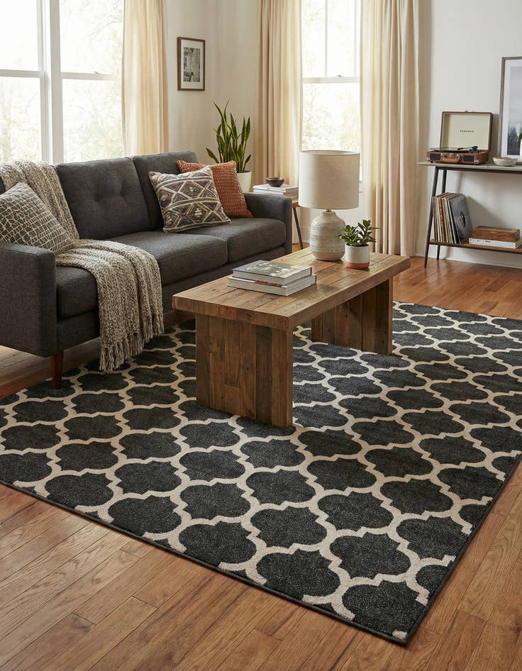 Detail image of 7' 10 x 11' Trellis Rug