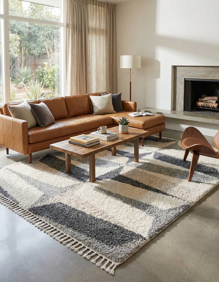 Detail image of 8' x 10' Athena Shag Rug