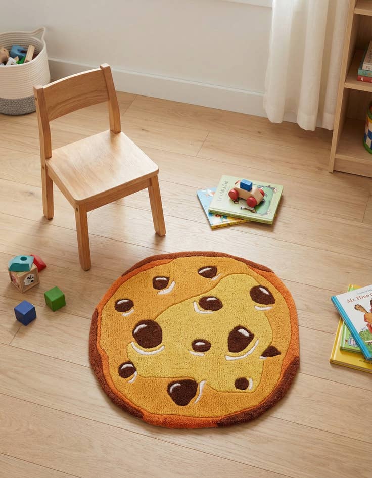 Detail image of 2' x 2' Playtime Kids Wool Freeform Rug