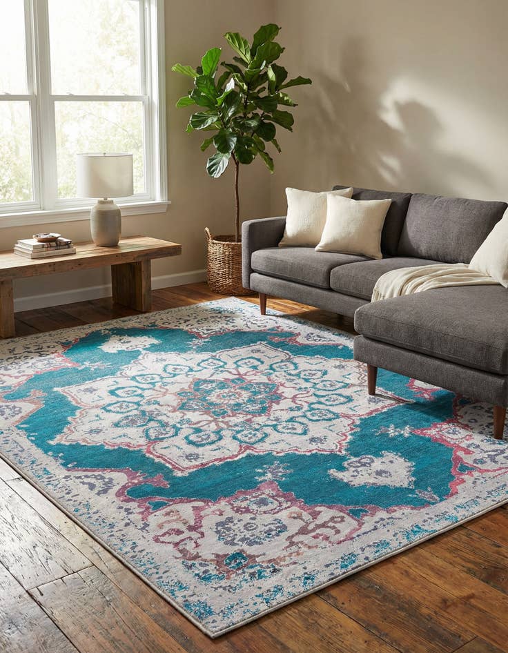 Detail image of 10' 6 x 13'  Washable Renaissance Rug