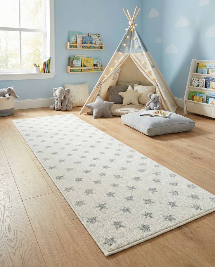 Detail image of 2' 2 x 6' Whimsy Kids Runner Rug