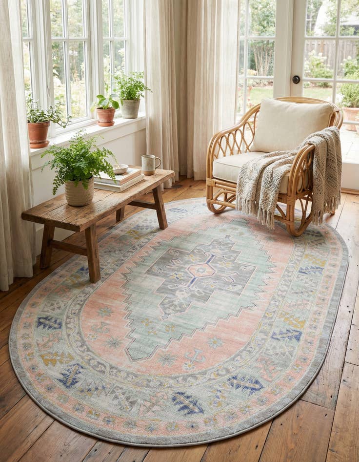 Detail image of 4' 1 x 6' 1 Whitney Oval Rug