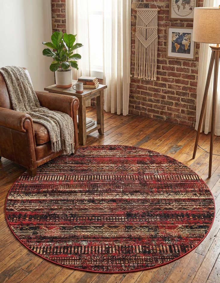 Detail image of  6' 1 x 6' 1 Saturn Round Rug