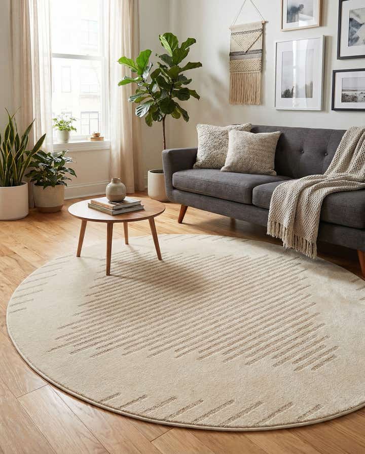 5' x 5' Contour Round Rug