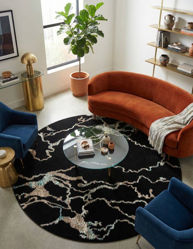 Detail image of 10' x 10' Carrington Round Rug