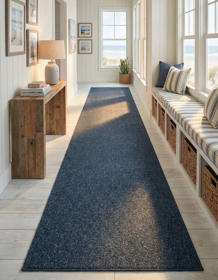 Detail image of 2' 6 x 16' 5 Everyday Solid Runner Rug