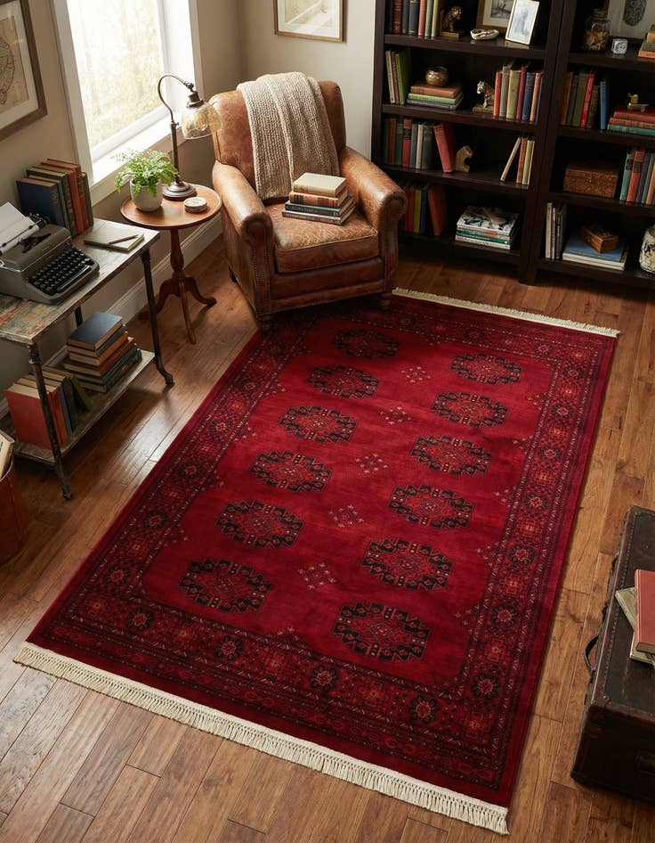 Detail image of 5' 3 x 8' Bokhara Rug