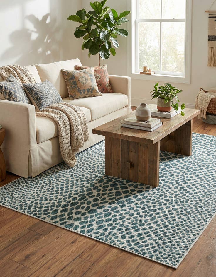 Detail image of  5' 3 x 7'  Washable Jill Zarin Indoor / Outdoor Rug