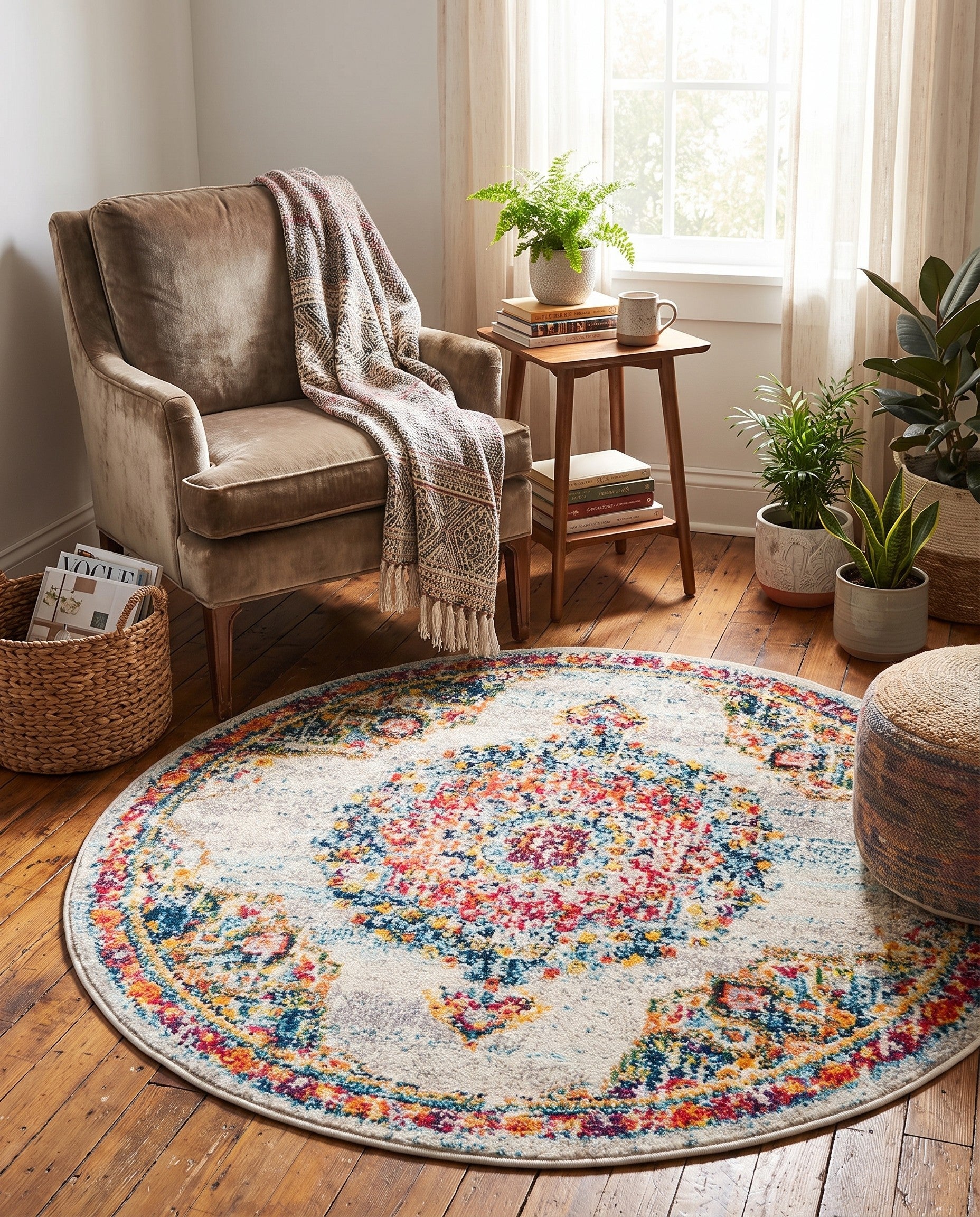 3' x 3' Carrington Round Rug