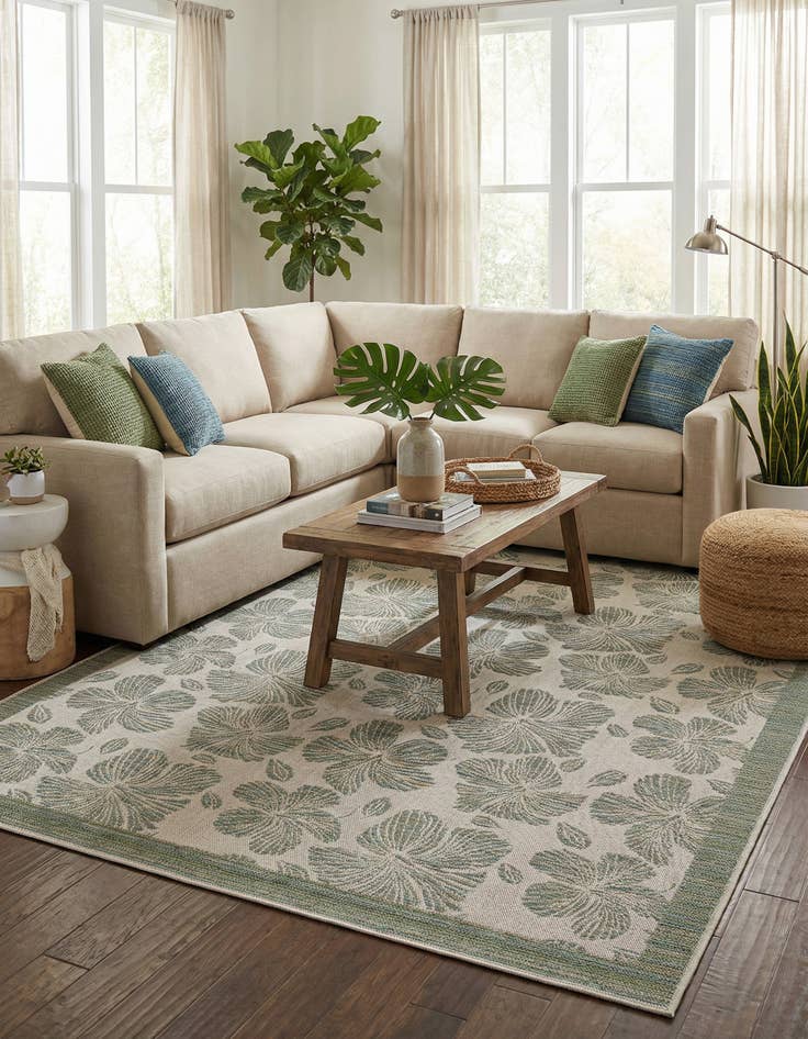 Detail image of 7' 10 x 10' Washable Baja Indoor / Outdoor Rug