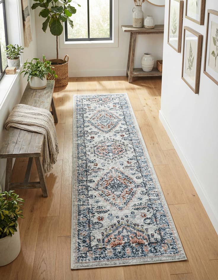 Detail image of 2' x 8' Kamala Washable Runner Rug