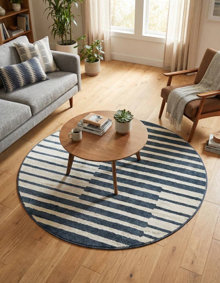 Detail image of  5' x 5' Oslo Round Rug