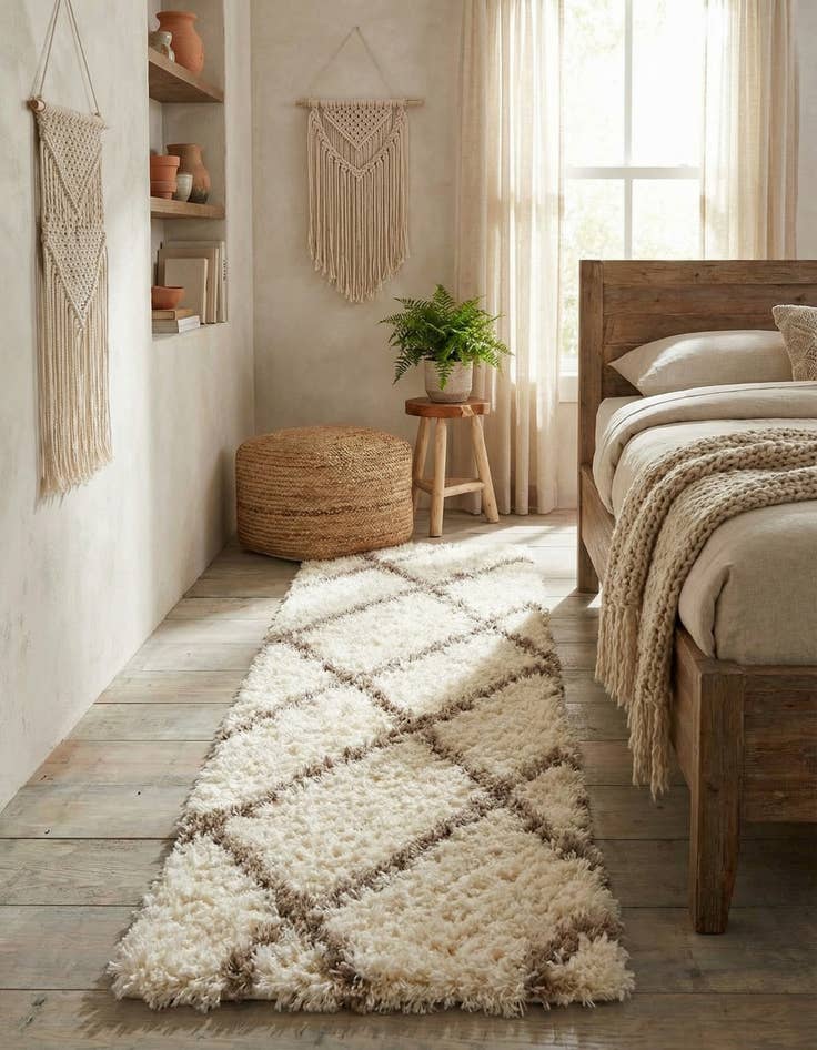 Detail image of 2' x 8' Infinity Shag Runner Rug