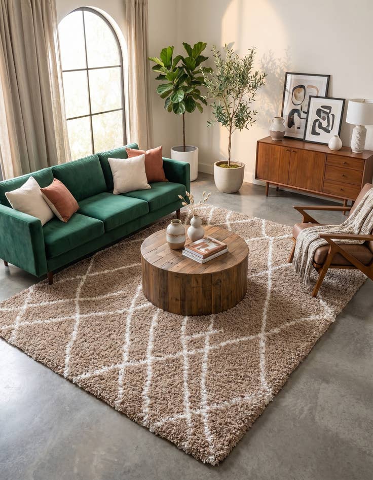 Detail image of 7' 10 x 10' Soft Touch Shag Rug