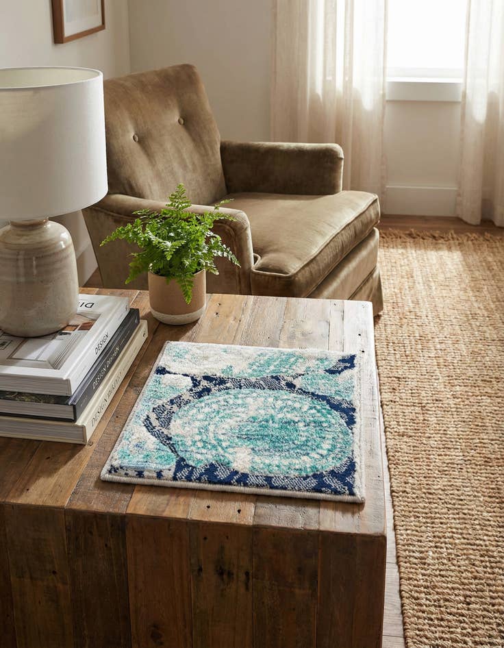 Detail image of 1' 4 x 1' 4 Ariel Sample Rug