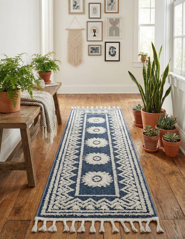 Detail image of 2' x 6' Boho Runner Rug