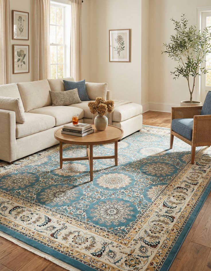 Detail image of 10' x 13' Nain Design Rug