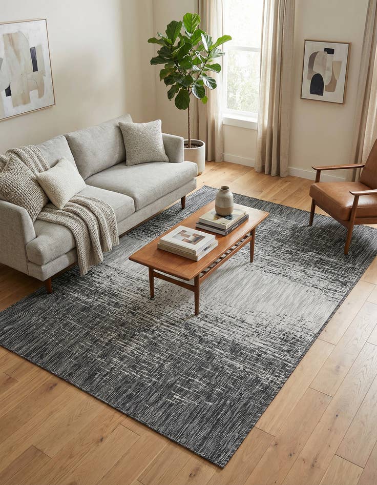 Detail image of 5' 3 x 8' Washable Modern Indoor / Outdoor Rug