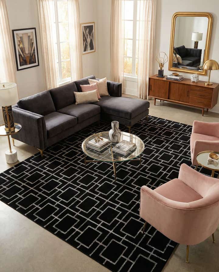 10' x 13' Marilyn Monroe™ Glam Deco Rug