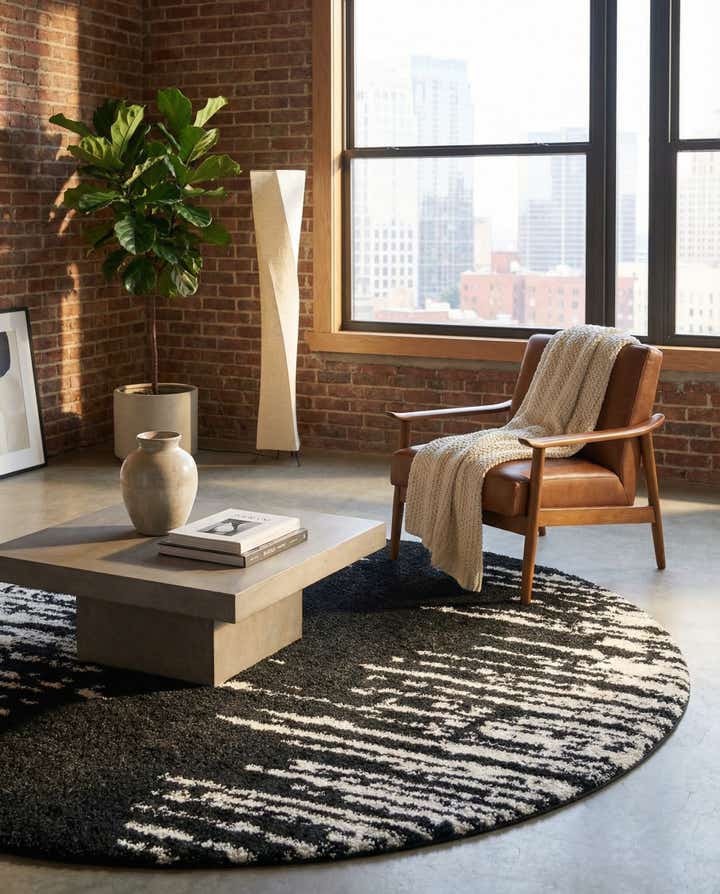 10' x 10' Serenity Shag Round Rug