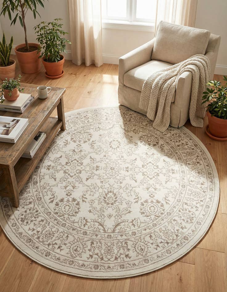 Detail image of 6' 1 x 6' 1 Charlotte Round Rug