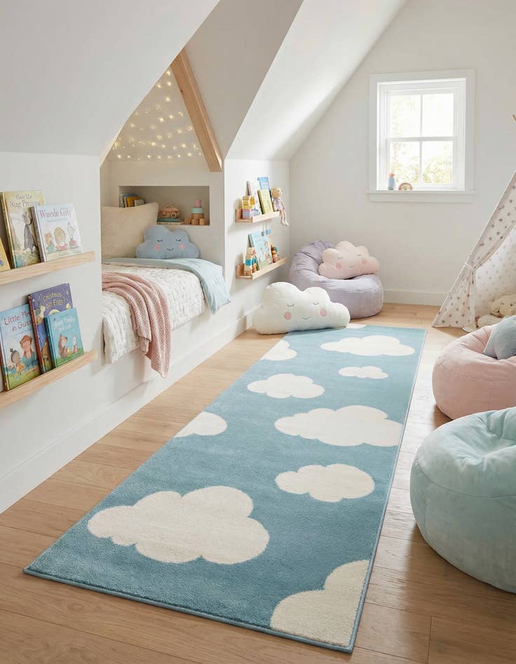 Detail image of 2' x 6' Whimsy Kids Runner Rug