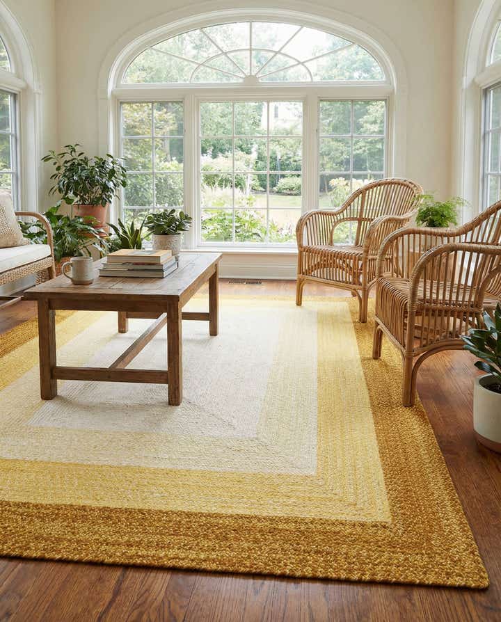 7' 10 x 10' Handmade Hand Braided Wool Rug