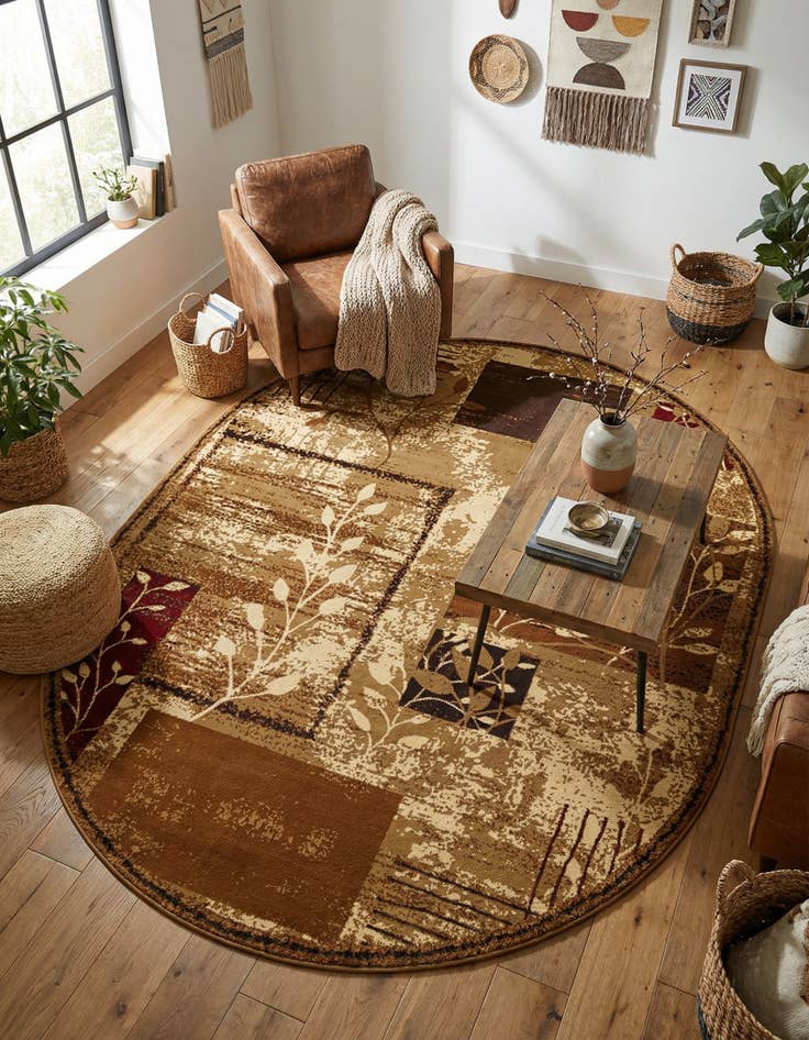 Detail image of 7' 10 x 10' Cafe Oval Rug