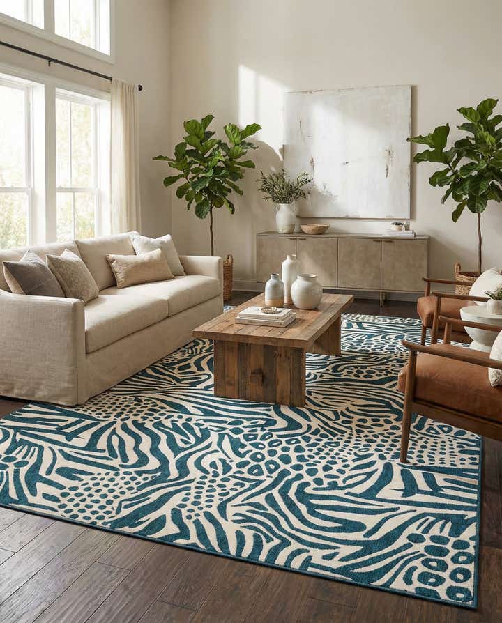 10' x 14' Easy-Clean Safari Indoor / Outdoor Rug