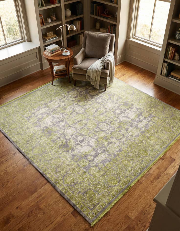 Detail image of 8' x 8' New Vintage Square Rug