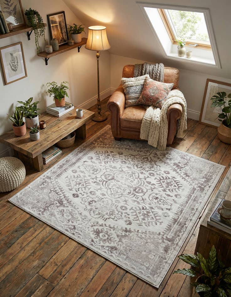 Detail image of 6' x 6' Oxford Square Rug