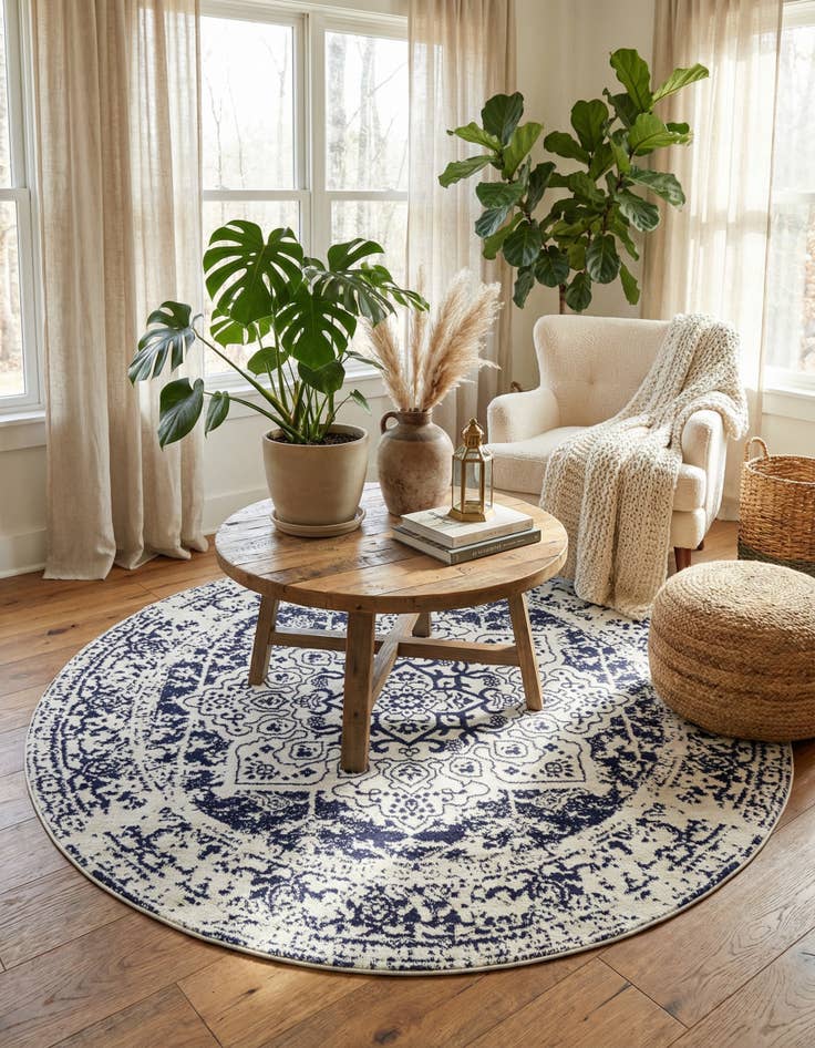 Detail image of 7' 10 x 7' 10 Arlington Round Rug