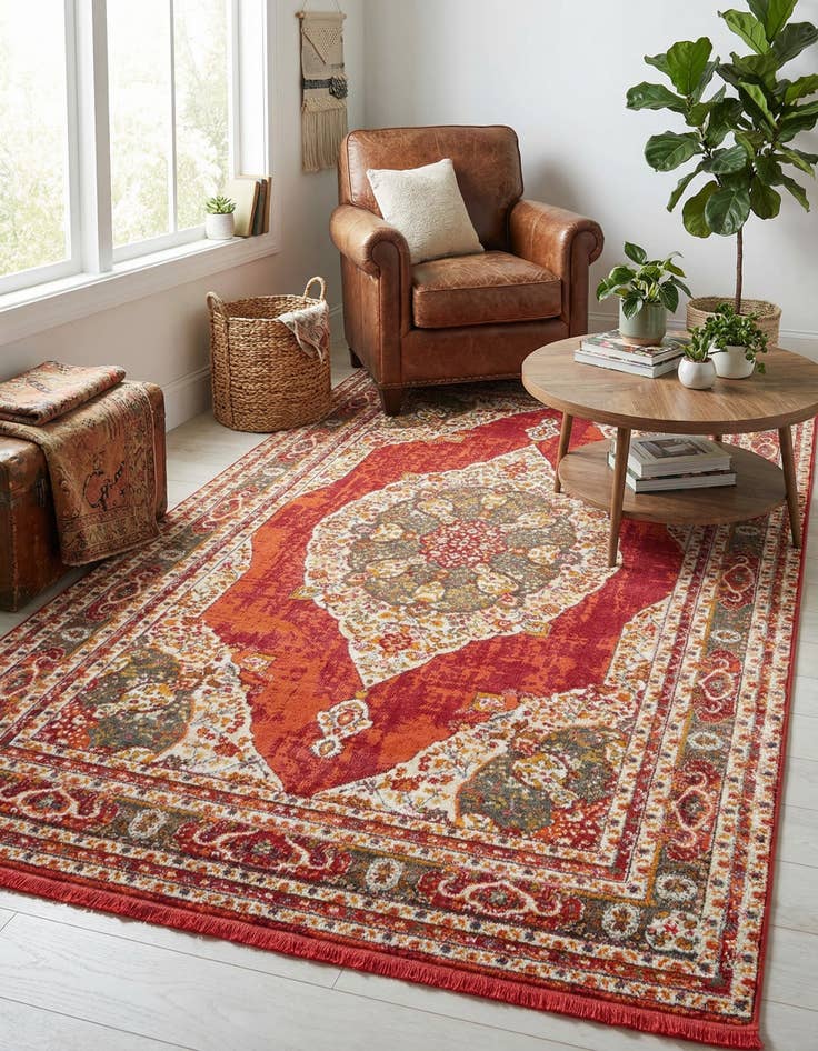 Detail image of 5' 5 x 8' Santiago Rug