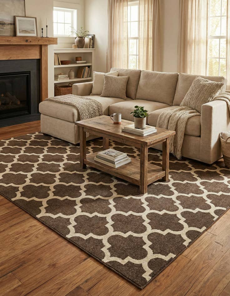 Detail image of 7' 10 x 10' Lattice Rug