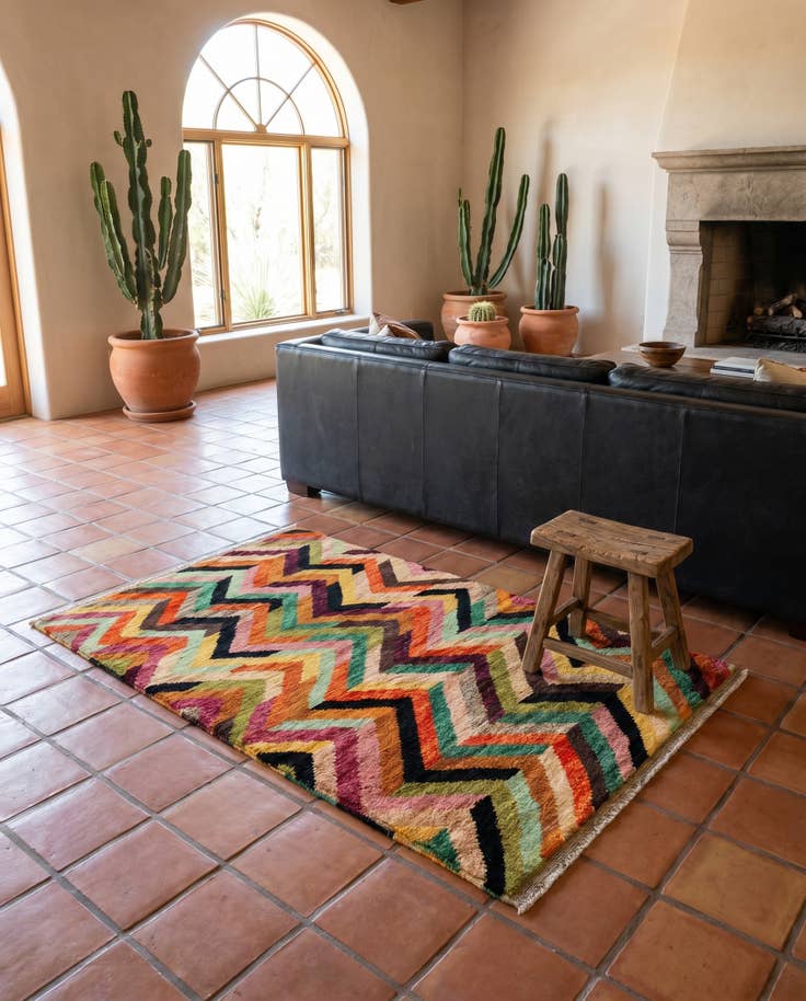 Detail image of 3' 4 x 5' 1 Hand Woven Balouch Wool Rug