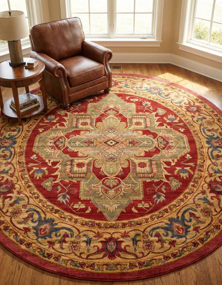 Detail image of 8' x 8' Serapi Round Rug