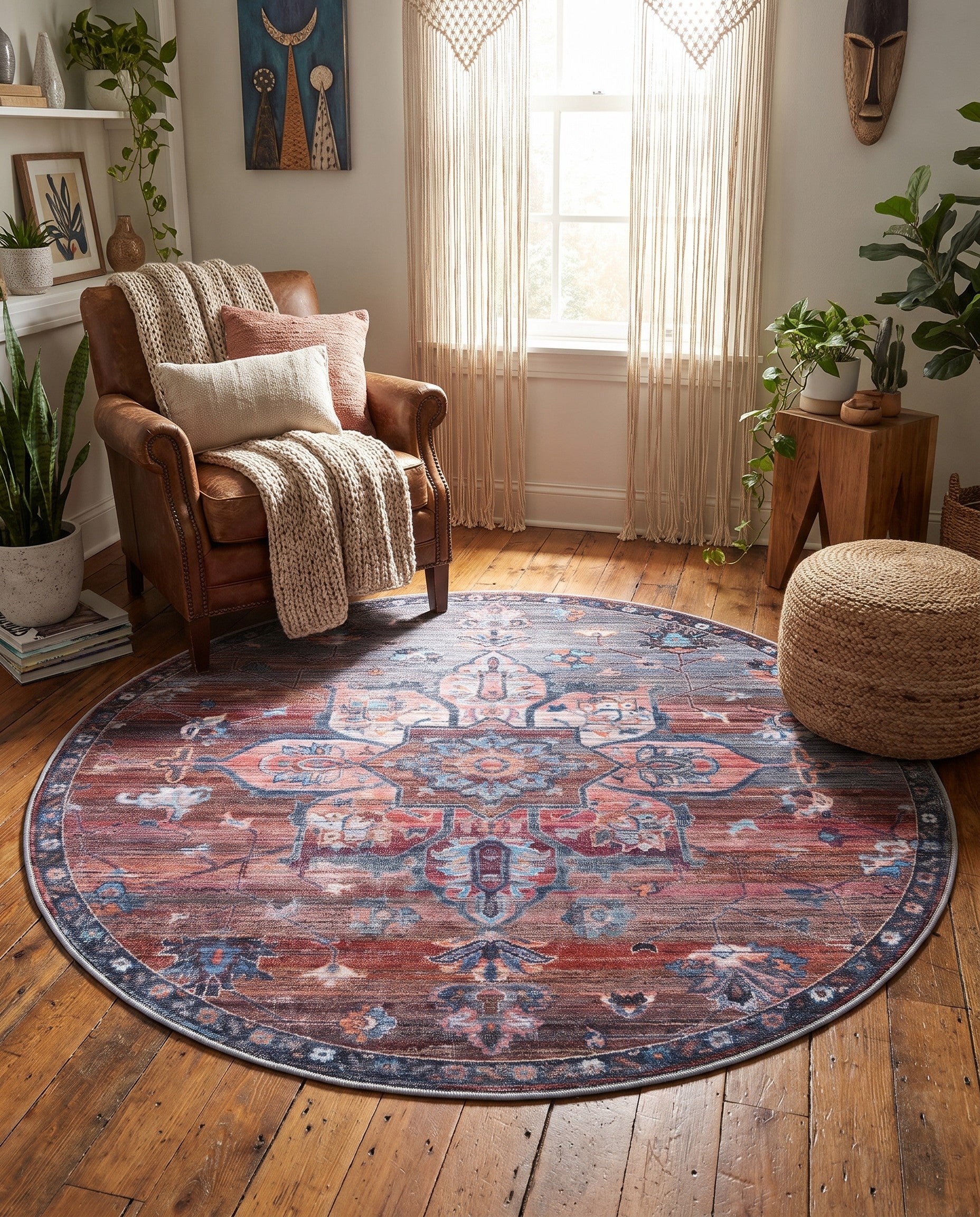 185cm x 185cm Nostalgia Round Rug