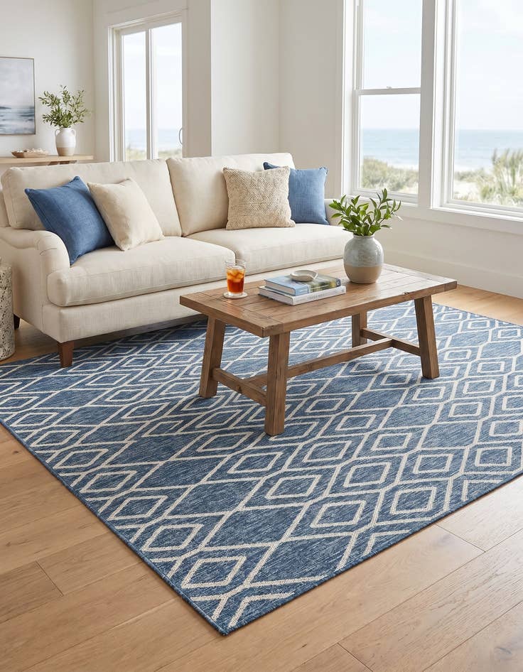 Detail image of 7' 10 x 10' Easy-Clean Jill Zarin Turks and Caicos Indoor / Outdoor Rug