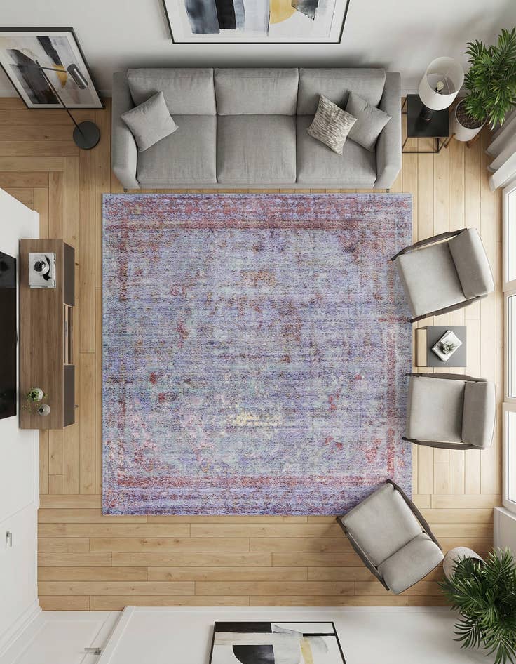 Detail image of 8' x 8' Alexis Square Rug