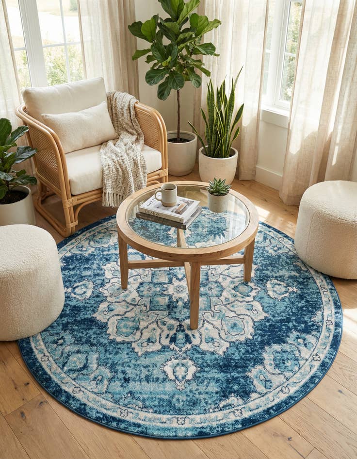 Detail image of 7' 10 x 7' 10 Parker Round Rug