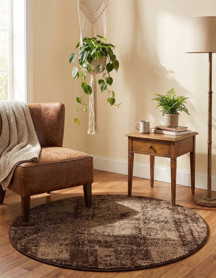 Detail image of 3' x 3' Equinox Round Rug