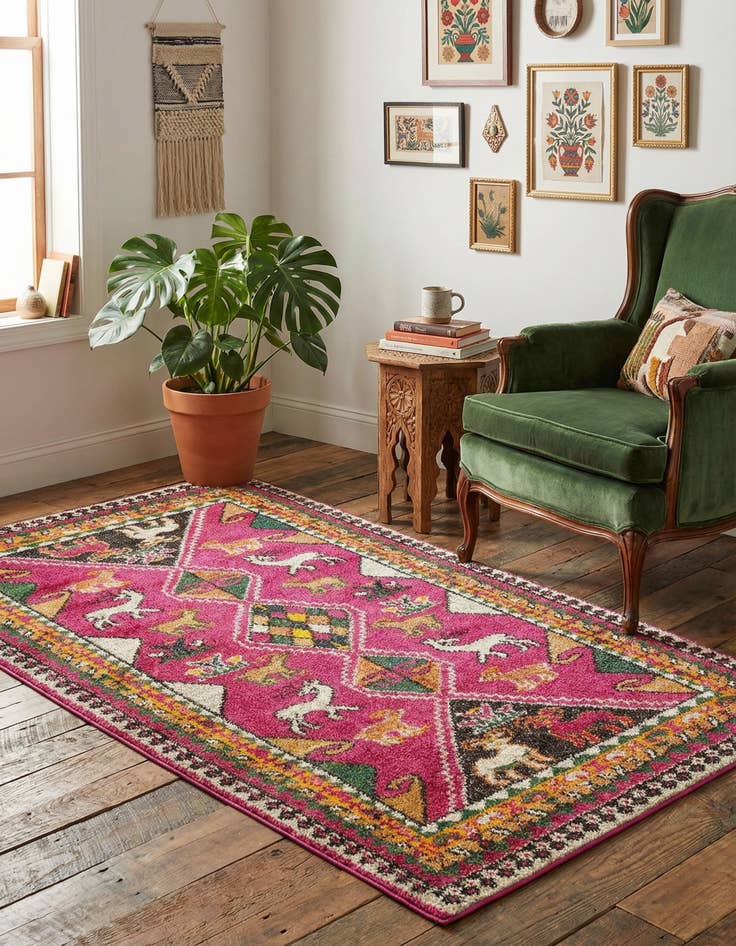 Detail image of 3' 3 x 5' 3 Washable Mesa Rug