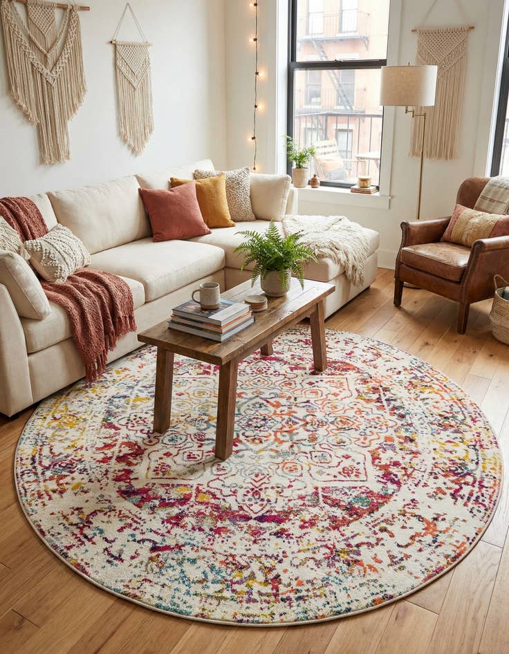 Detail image of 7' 10 x 7' 10 Arlington Round Rug