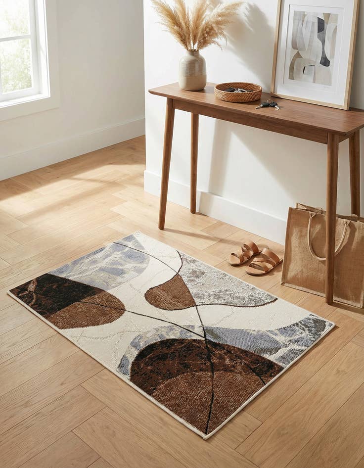 Detail image of 2' x 3'  Washable Modern Indoor / Outdoor Rug