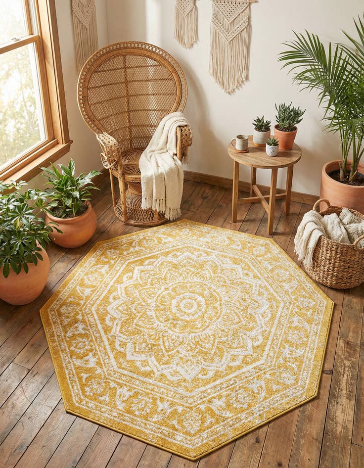 Detail image of 5' 3 x 5' 3 Arlington Octagon Rug