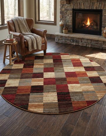 Coffee Shop Round Rug