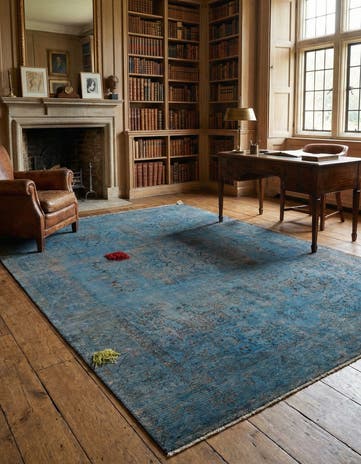 9' 5 x 12' 8 Hand Knotted Ultra Vintage Persian Wool Rug