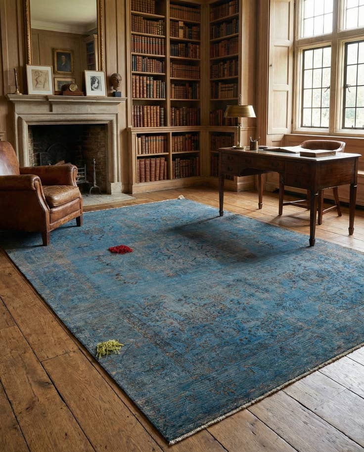Detail image of 9' 5 x 12' 8 Hand Knotted Ultra Vintage Persian Wool Rug