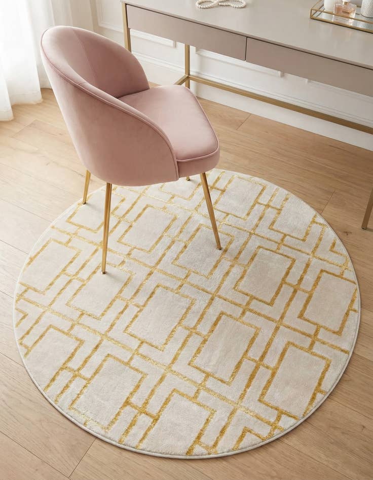 Detail image of 3' x 3' Marilyn Monroe&trade; Glam Deco Round Rug