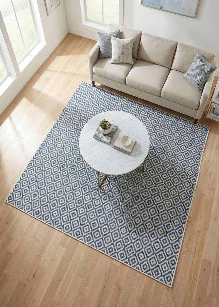 7' 10 x 7' 10 Easy-Clean Jill Zarin Costa Rica Indoor / Outdoor Square Rug